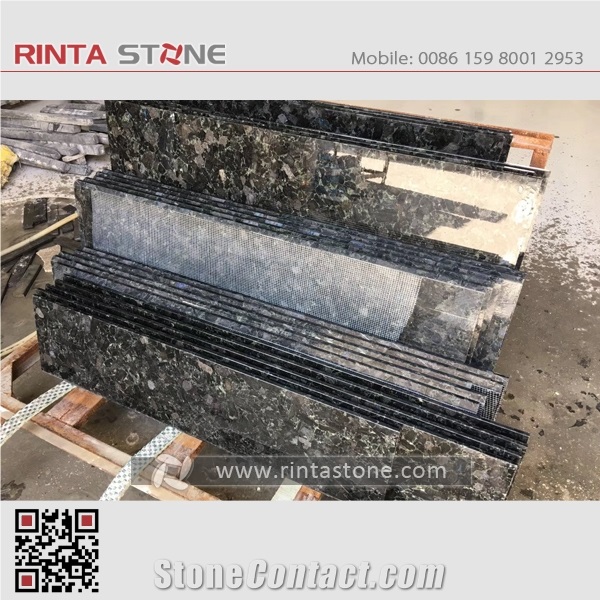 Volga Blue / Polare Notte Granite Washing Top Basin Bath Worktops