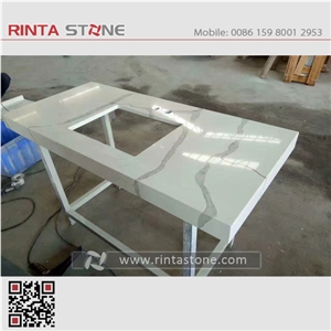 White Quartz Stone Quartz Countertops Bath Top Bar Top,Vanity Top