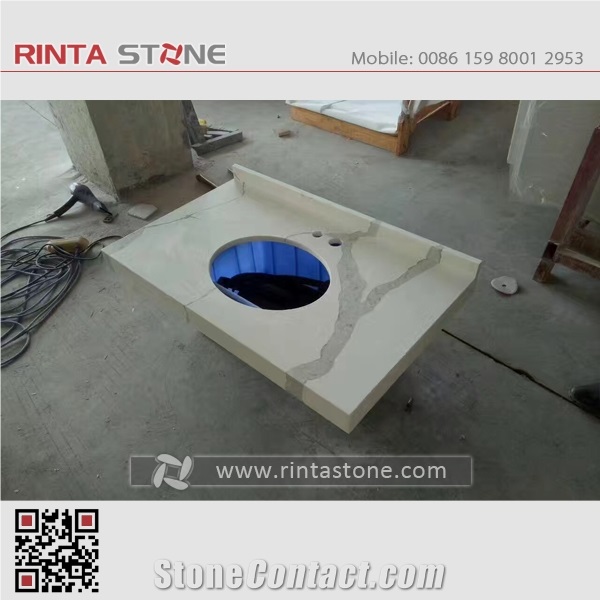 White Quartz Stone Quartz Countertops Bath Top Bar Top,Vanity Top