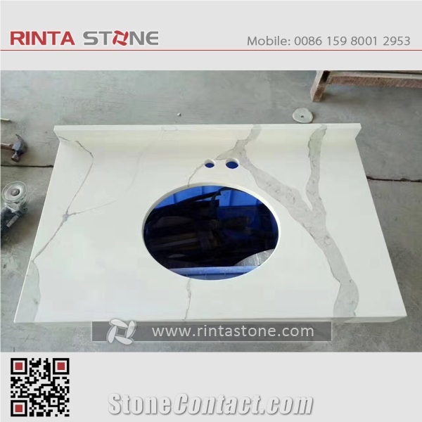 White Quartz Stone Quartz Countertops Bath Top Bar Top,Vanity Top