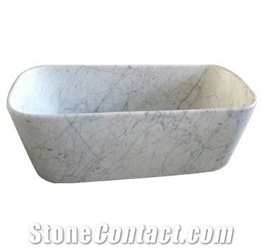 Bianco Carrara Marble Bathtubs, Carrara Tubs