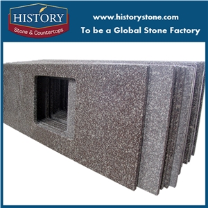 Beautiful Kitchen Countertops for Interior Household，2cm&3cm Thickness Pink Color Bainbrook Brown Granite Countertops,Custom Countertops