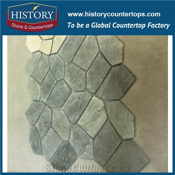 Historystone Used in the Environment Landscape Slate Flagstone Covering the Road