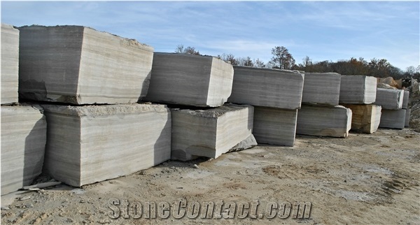 French Limestone Blocks Grey Blue "Olive Leaf"