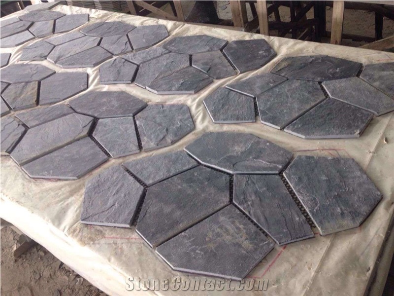 Beautiful High Quality Paving Walkway Flagstones Slate Tile for Outdoor