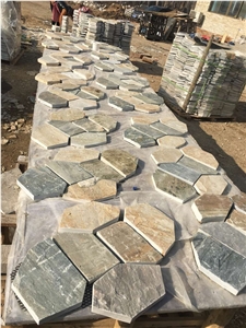 Beautiful High Quality Paving Walkway Flagstones Slate Tile for Outdoor