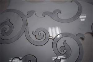 Best Selling Oriental White Marble Pattern Marble Water Jet Mosaic
