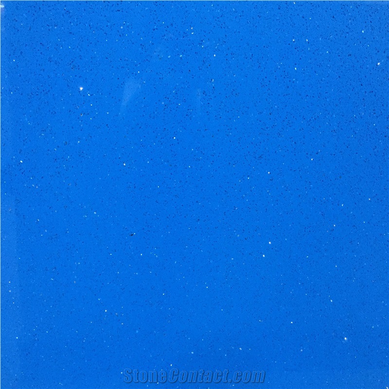 Blue Crystal Quarz,Artificial Stone with Big Slab