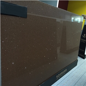 Dark Brown Crystal Quarz,Artificial Stone,Engineered Stone