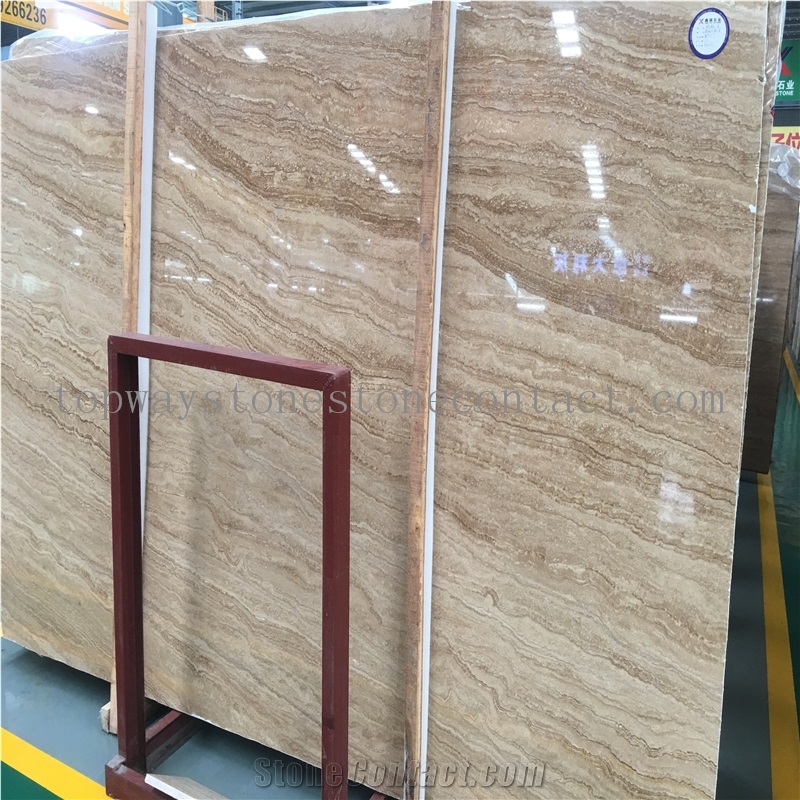 Wooden Grains Travertine&Travertine Tiles&Big Slabs Price&Travertine Stone Flooring