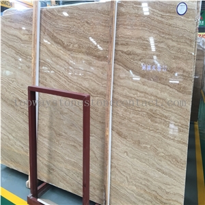 Wooden Grains Travertine&Travertine Tiles&Big Slabs Price&Travertine Stone Flooring