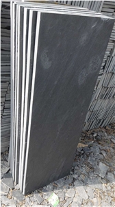 Chinese Xingzi Natural Surface Black Slate Stepping Tiles, Out-Door Durable & Anti-Slip Stepping Stone, Courtyard Decoration/Building Stone/Garden Landscapes