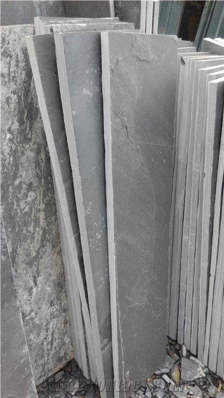 Chinese Xingzi Natural Surface Black Slate Stepping Tiles, Out-Door Durable & Anti-Slip Stepping Stone, Courtyard Decoration/Building Stone/Garden Landscapes