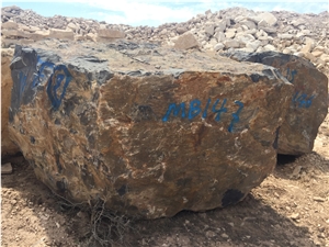 Natural Sahara Noir/Noir Aziza/Golden Black/Noir Serpents Blocks,Used for Interior & Exterior Building Stone, Wall Cladding&Floor Covering Material