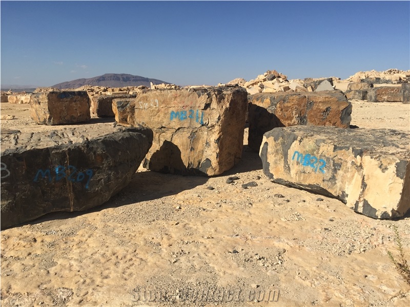 Natural Sahara Noir/Noir Aziza/Golden Black/Noir Serpents Blocks,Used for Interior & Exterior Building Stone, Wall Cladding&Floor Covering Material
