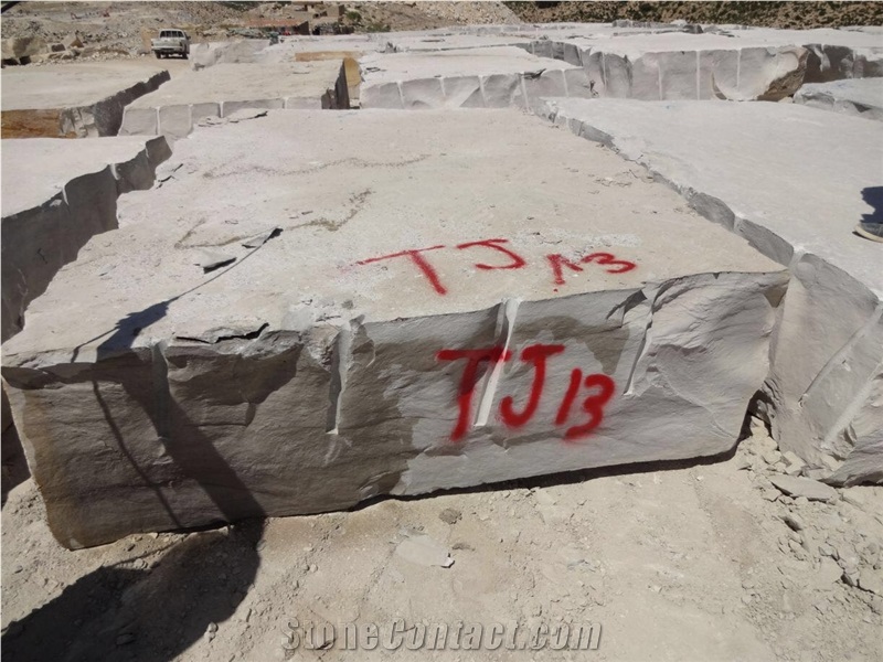 Natural Tunisia Thala Grey/Makthar Gris/Thala Gris Limestone Blocks,Used for Interior & Exterior Building Stone, Wall Cladding&Floor Covering Material