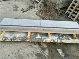 G375 Grey Granite Bushhammered Surface Fine Picked Grooved Steps for North Europe