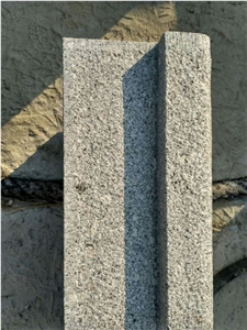 G375 Grey Granite Bushhammered Surface Fine Picked Grooved Steps for North Europe