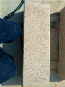 G386-7 Shidao Red Granite Bushhammered Fine Picked Surface Steps Stairs Competitive Prices