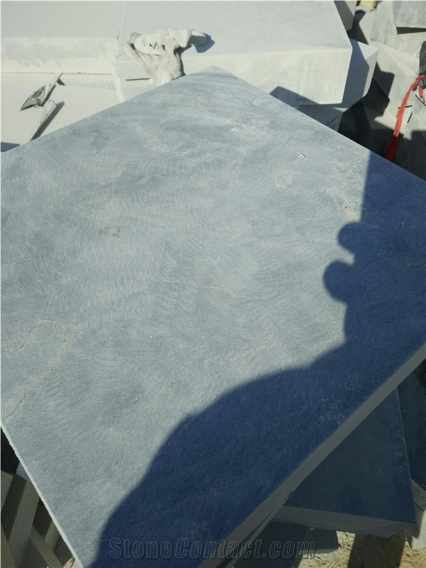 Honed Surface China Blue Limestone Slabs Tiles Paving Stone Competitive Prices