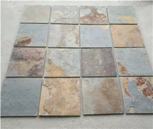 40*40 Rusty Flooring Tiles, Slate Stone Floor Tile, Slate Wall Tiles