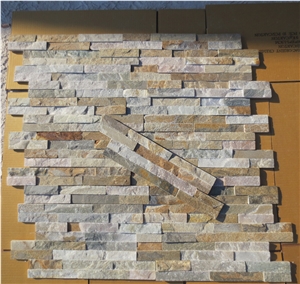 Beige Slate Cultured Stone Wall Cladding Panel