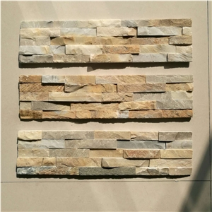 Beige Slate Cultured Stone Wall Cladding Panel