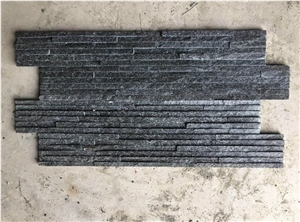 Black Quartzite Stone Veneer/Cultured Stone/Wall Cladding Stone Panel