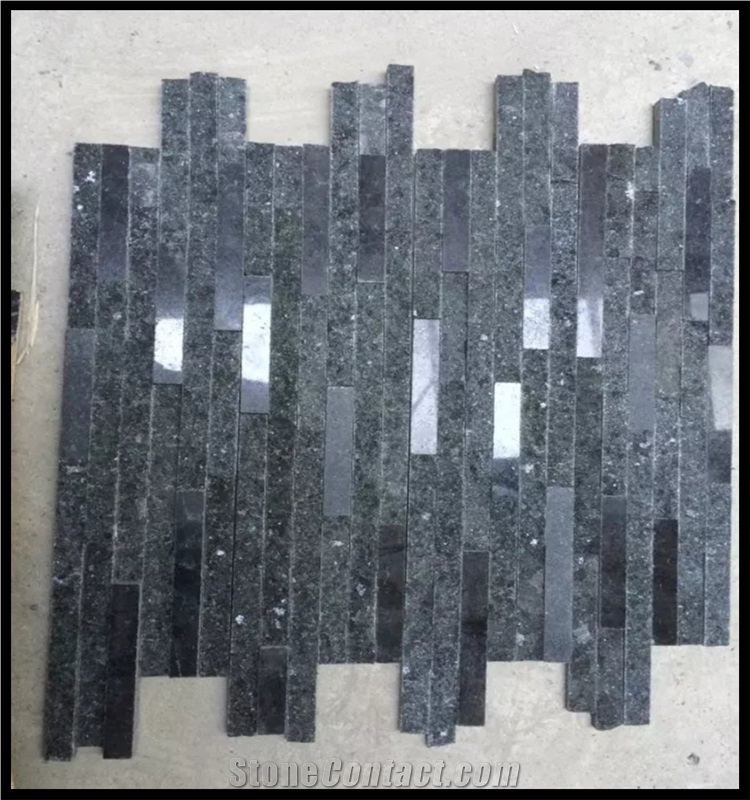 Black Quartzite Stone Veneer/Cultured Stone/Wall Cladding Stone Panel