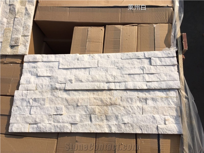 Cheap Price White Quartzite Ledger Stone Tiles