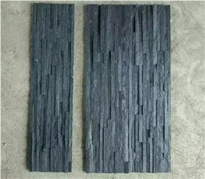 Hot Sale Black Quartzite Ledgestone,Wall Panel Cultured Stone