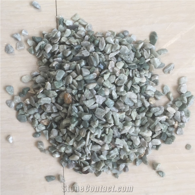 Light Green Crushed Washed Gravels