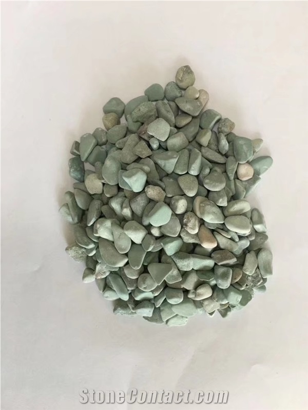 Light Green Crushed Washed Gravels