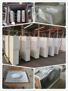 Manmade Quartz Stone White Slab for Countertop, Kitchen Countertops Manmade Quartz Stone White Slab for Countertop, Kitchen Countertops