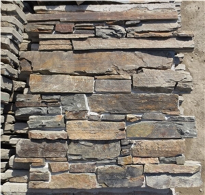 Rusty Slate Culture Stone Tiles for Wall Cladding