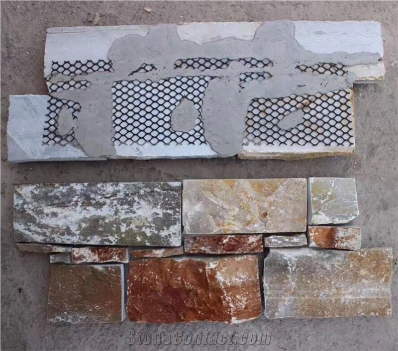 Rusty Slate Culture Stone Tiles for Wall Cladding