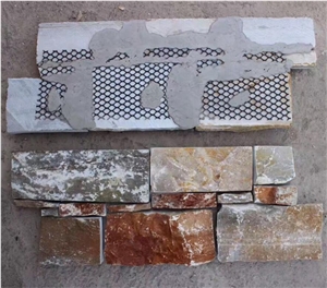 Rusty Slate Culture Stone Tiles for Wall Cladding
