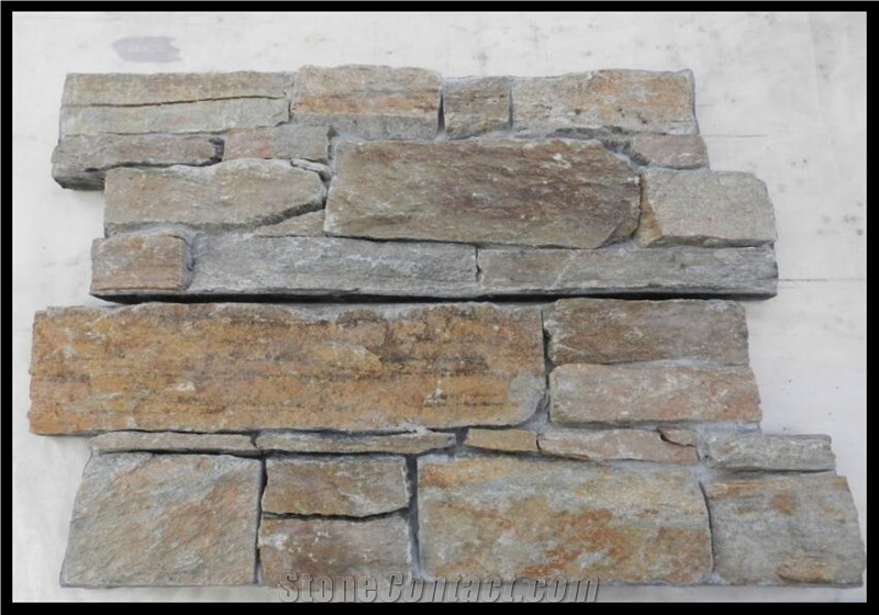 Slate Cement Concrete Back Wall Covering in Black Color