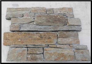 Slate Cement Concrete Back Wall Covering in Black Color