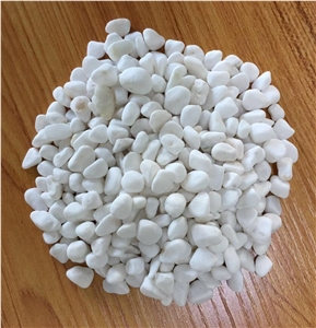 Small Size Natural Pebble Stone, Washed Pebble Stone, Snow White Pebble