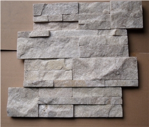 Super White Quartzite Stone Veneer, Stone Wall Classing Panel, Cheap Stone Veneer Culture Stone