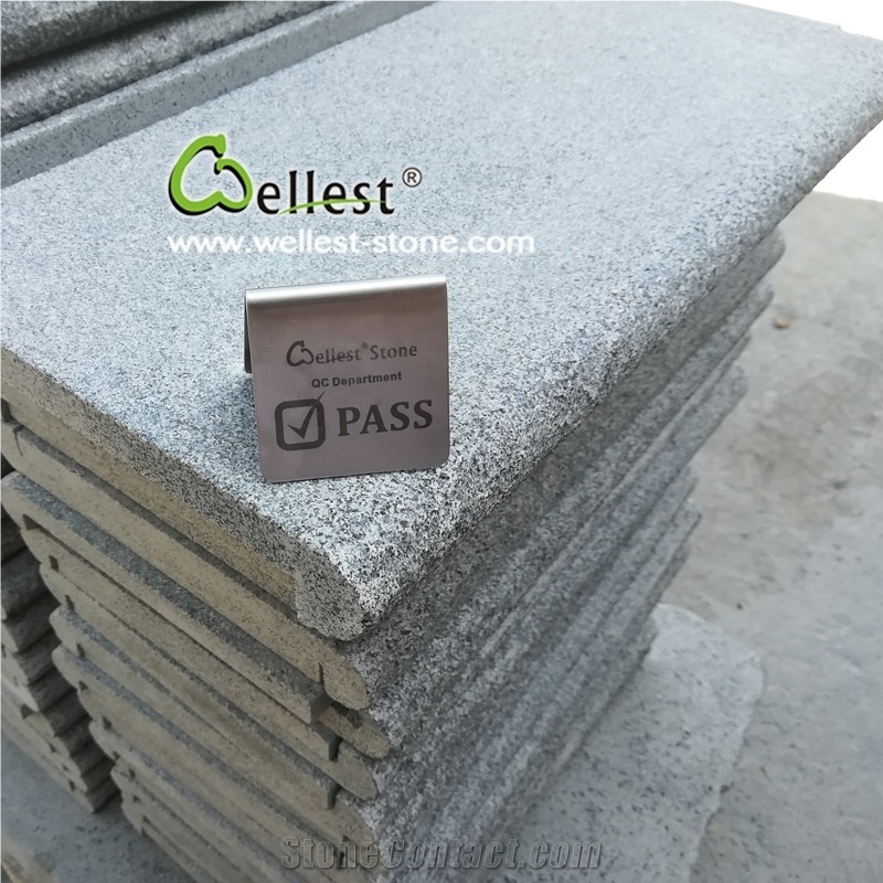 Anti-Slip Dark Grey Sesame Granite Swimming Pool Coping Tile