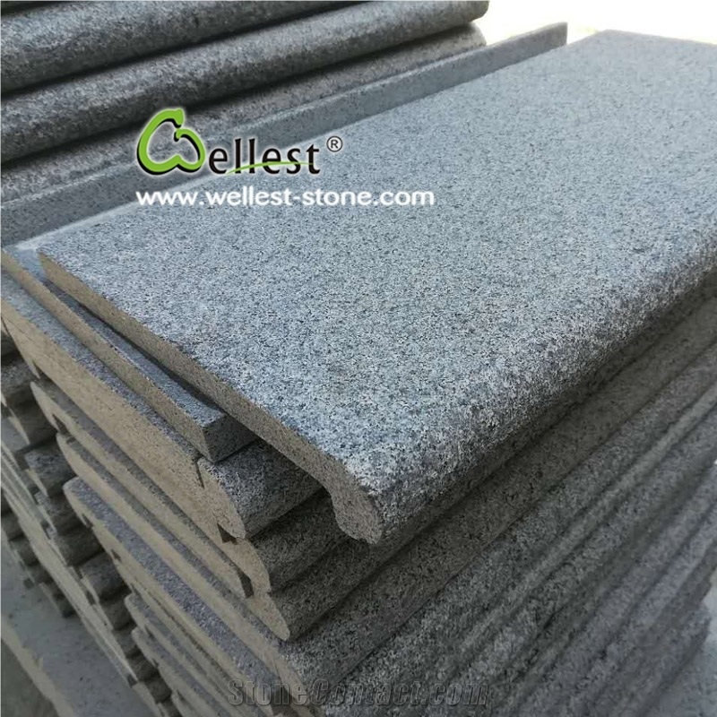 Anti-Slip Dark Grey Sesame Granite Swimming Pool Coping Tile