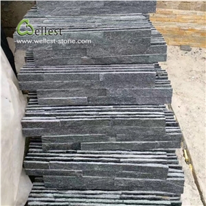 Black Quartzite Ledgestone, Wall Cladding Culture Stone
