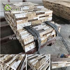 High End Coffee Brown Mixed Travertie Culture Stacked Stone