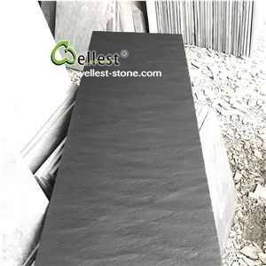 Natural Riven Black Slate Fireplace Panel, Fireplace Hearth Slabs & Tiles