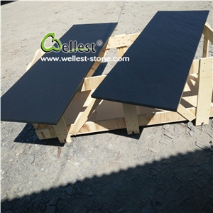 Natural Riven Black Slate Fireplace Panel, Fireplace Hearth Slabs & Tiles