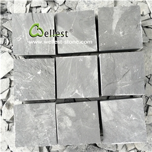 Riven Black Slate Driveway Paving Stone, Patio Cobble Stone