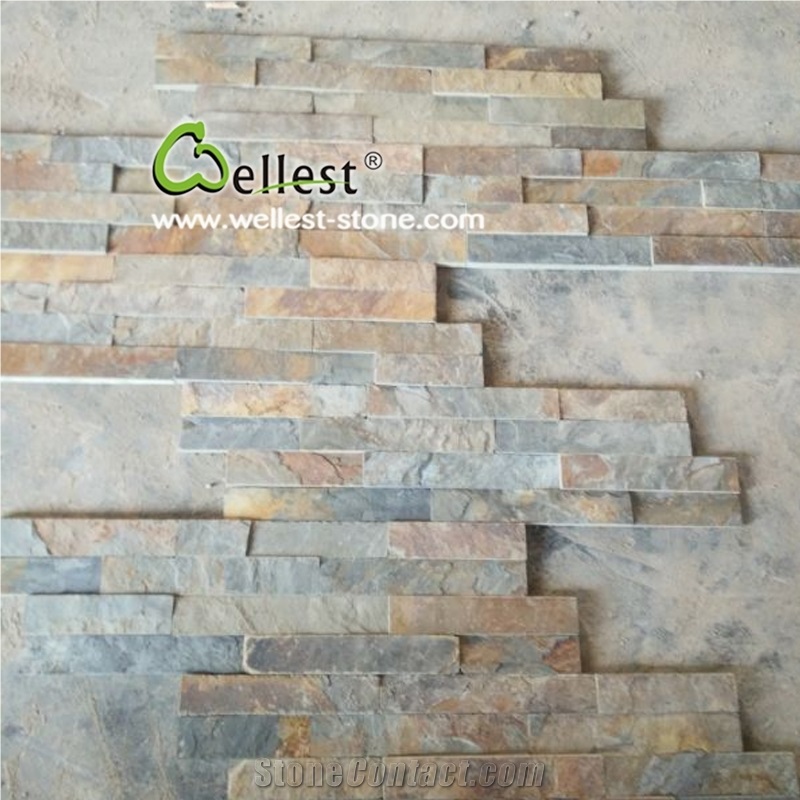 Rustic Slate Flexible Ledge Stone Flat Z Shape Tile and Corner