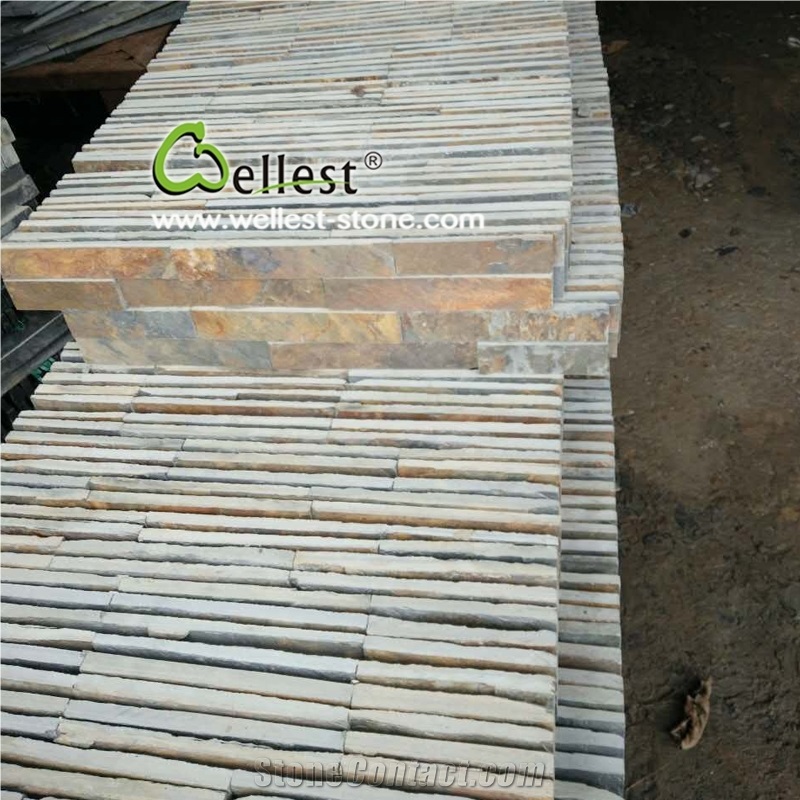 Rustic Slate Flexible Ledge Stone Flat Z Shape Tile and Corner